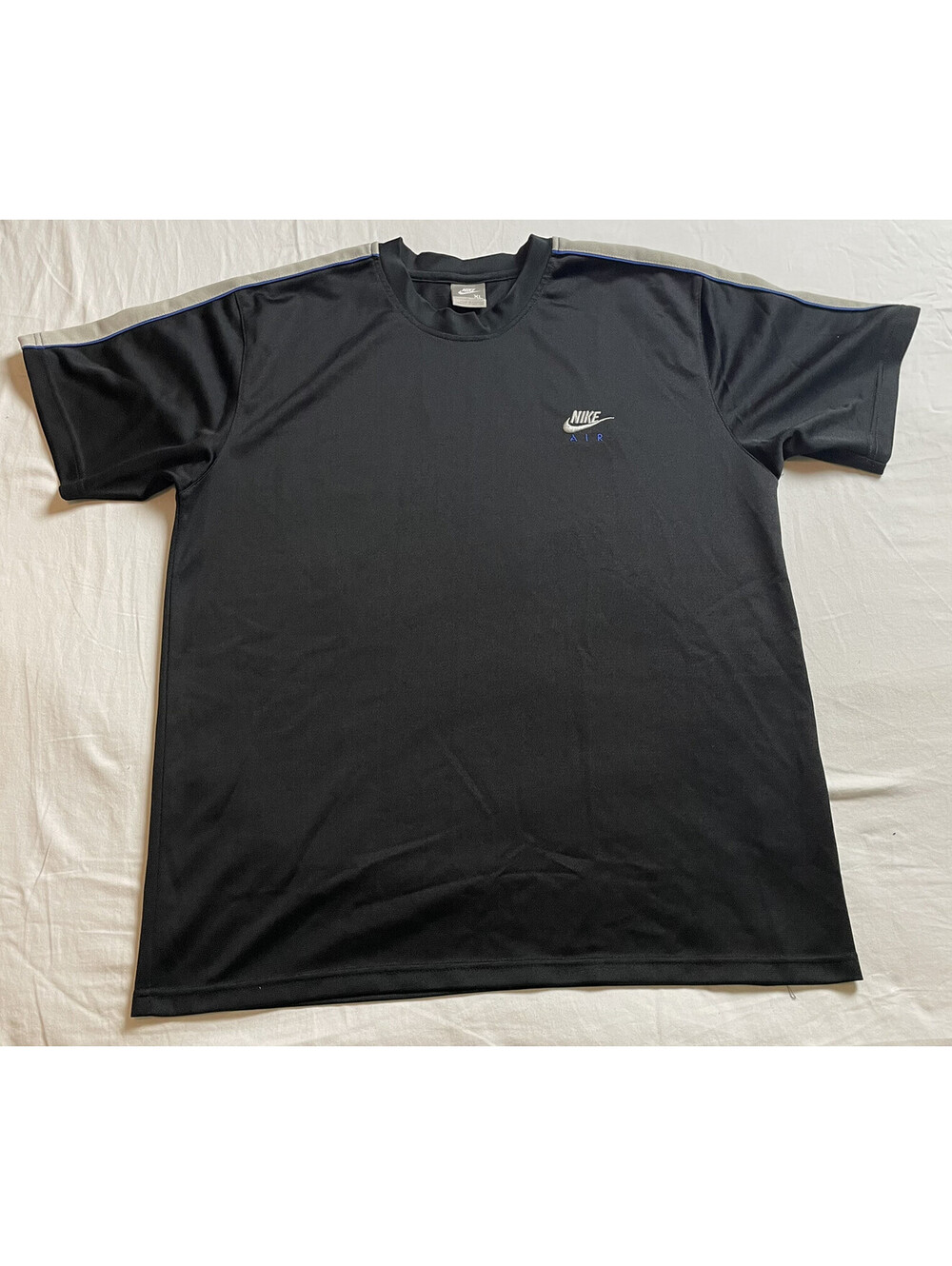 Nike Air Sportswear Shirt Men's XL Short Sleeve Black Crew Neck Polyester